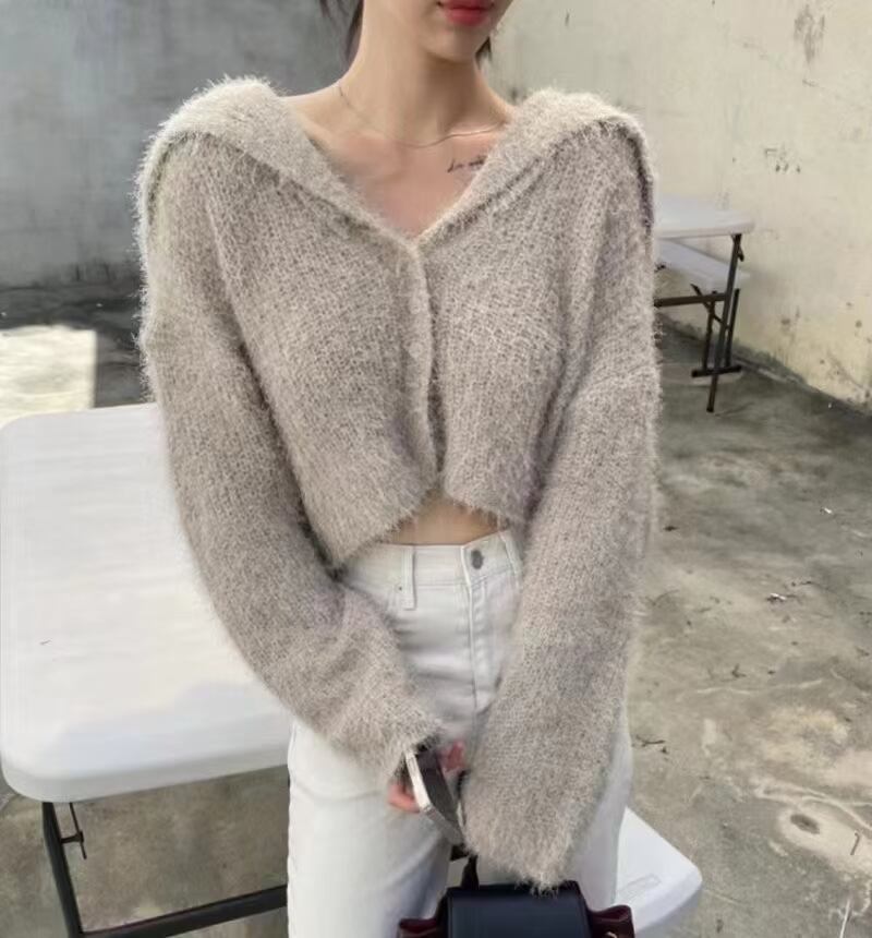 セーラーカラー　シャギーニット　AJ 1477-B02