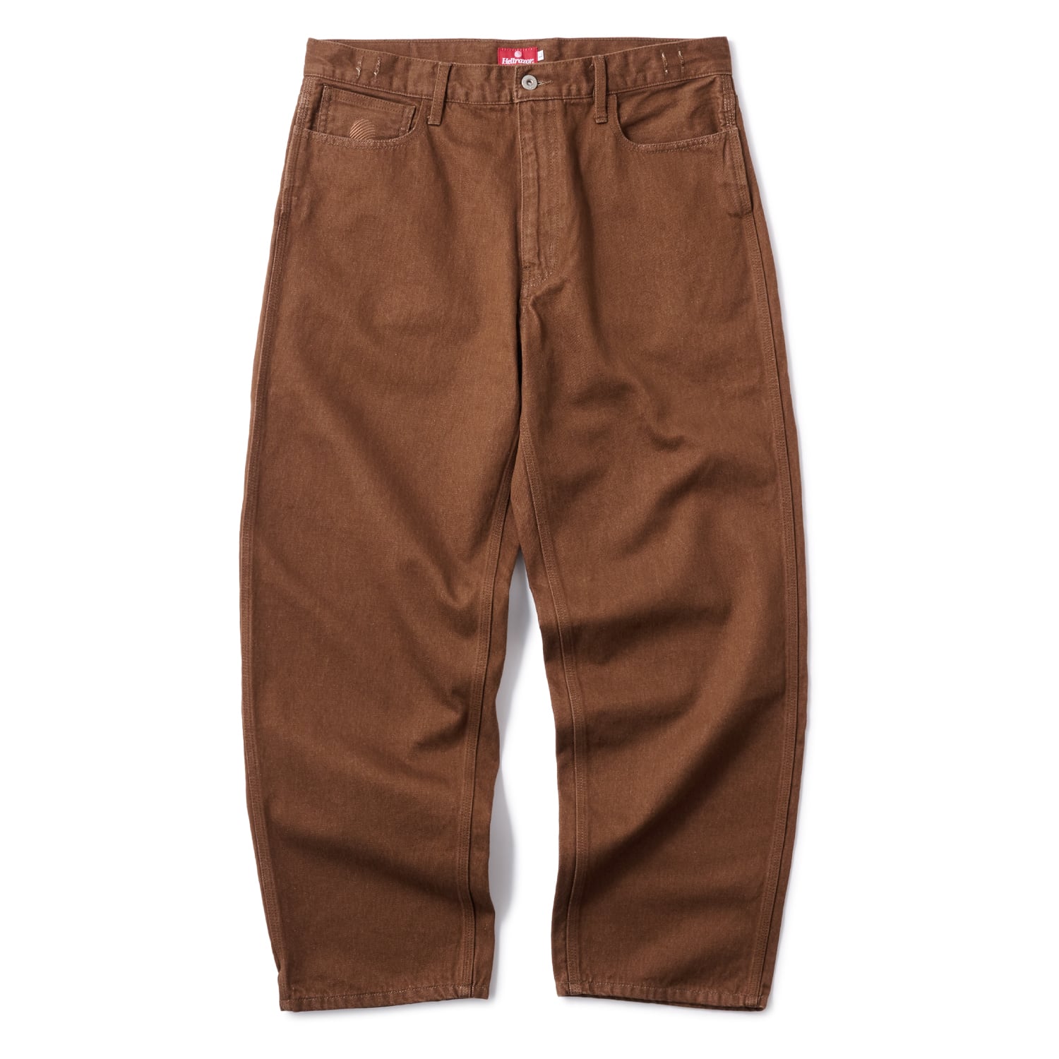 HELLRAZOR｜BAGGIE DENIM PANTS -Brown- 