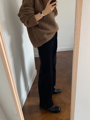 11/26〜発送 ounce kimo cordroy pants black S