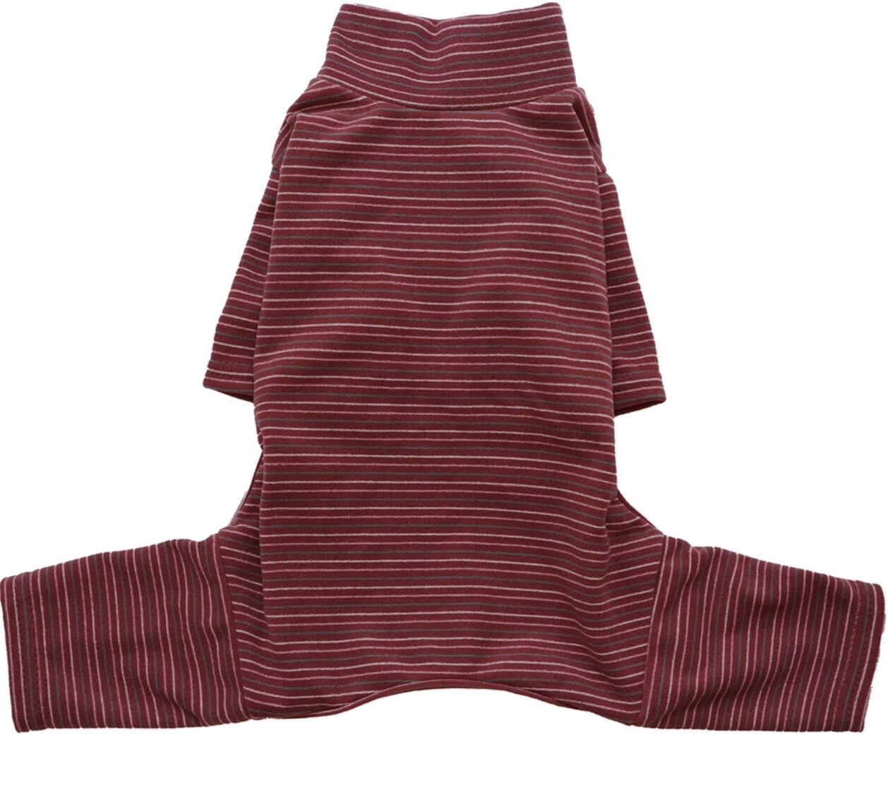 予約【noonoosoom】fluffy stripe basic turtle neck all in one (Brick)
