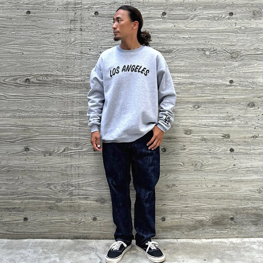 STANDARD CALIFORNIA スタンダードカリフォルニアCALIFOLKS Crew Neck Sweat Los Angeles クルーネックスウェット グレー | Varysparkcalifornia STANDARD CALIFORNIA スタンダードカリフォルニアCALIFOLKS Crew Neck Sweat Los Angeles クルーネックスウェット グレー | Varysparkcalifornia