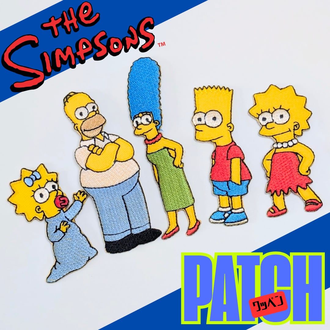送料無料！ ★刺繍アイロンワッペン★【 The Simpsons（ザ シンプソンズ） 】単品〚アメリカン雑貨 アメトイ〛