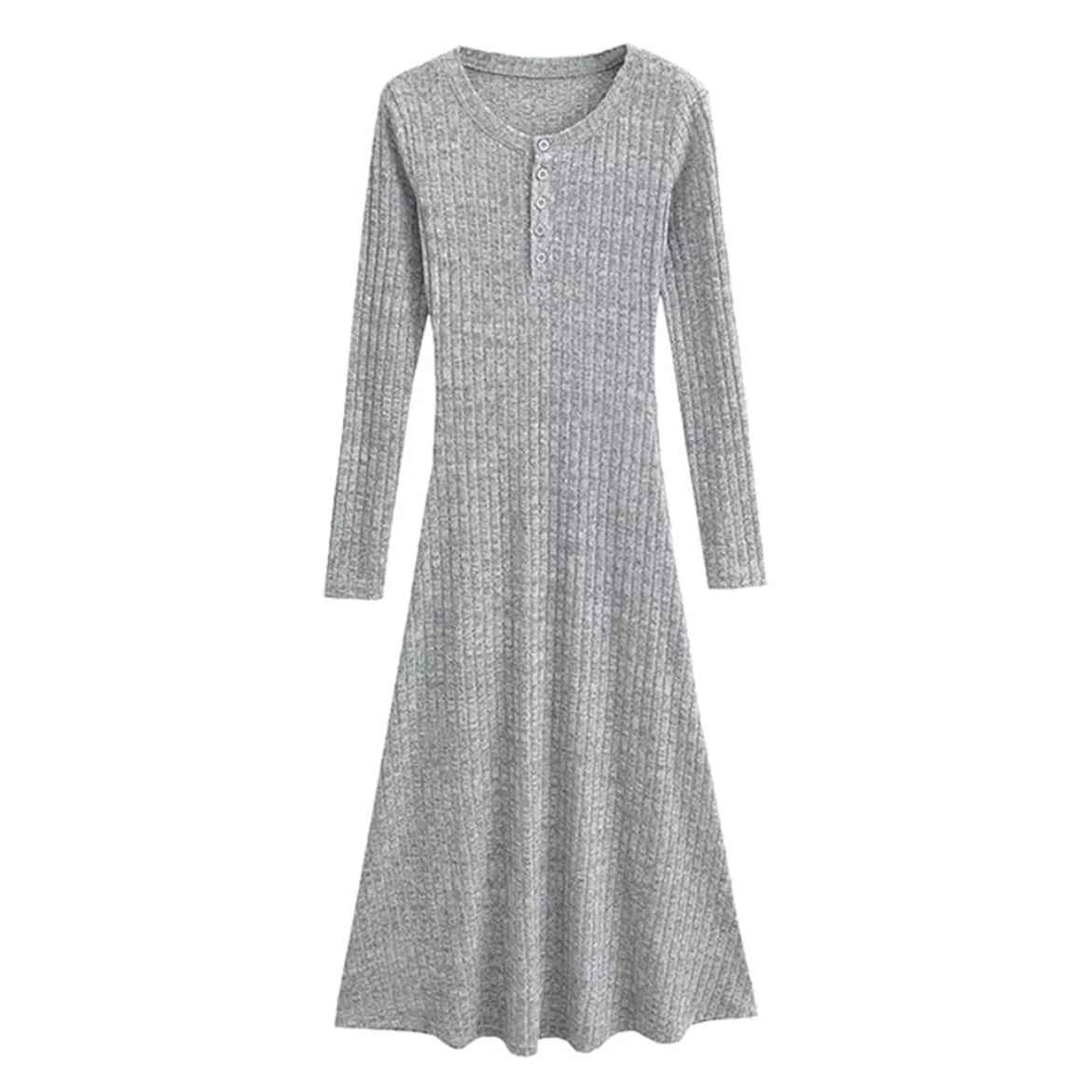 【新品】lovan henry rive knit onepiece henry neck rib knit one-piece la0307 | Lavissy