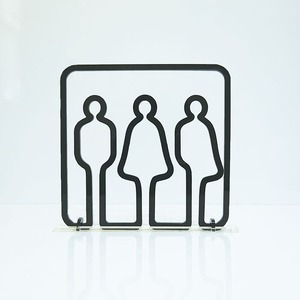 ツケレルン（3Wayピクトサイン）軽量 アクリル 突き出し 看板 （All Genderトイレピクトサイン）3way-0084