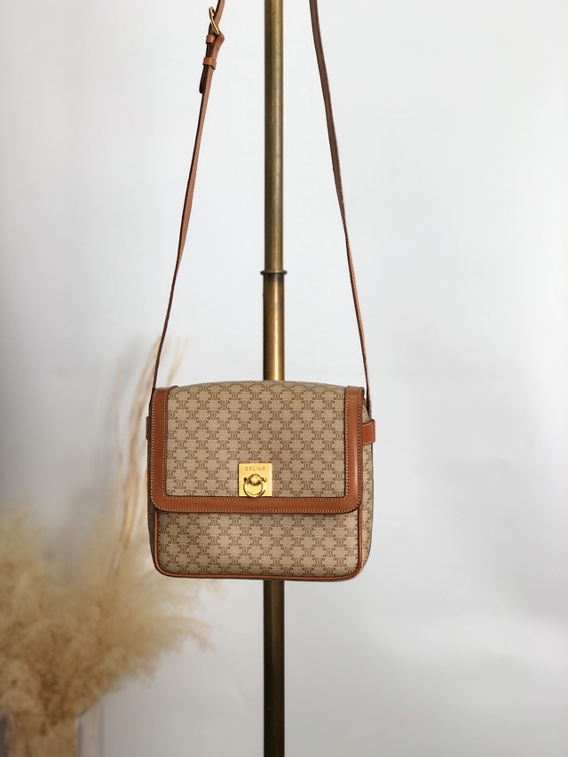 ポイント2倍】極 美品 袋付き CELINE 掃け セリーヌ ヴィンテージ  