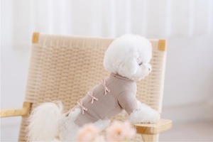 即納/予約【MYLITTLEDOG】Jennie Slit T-shirt (Brown)