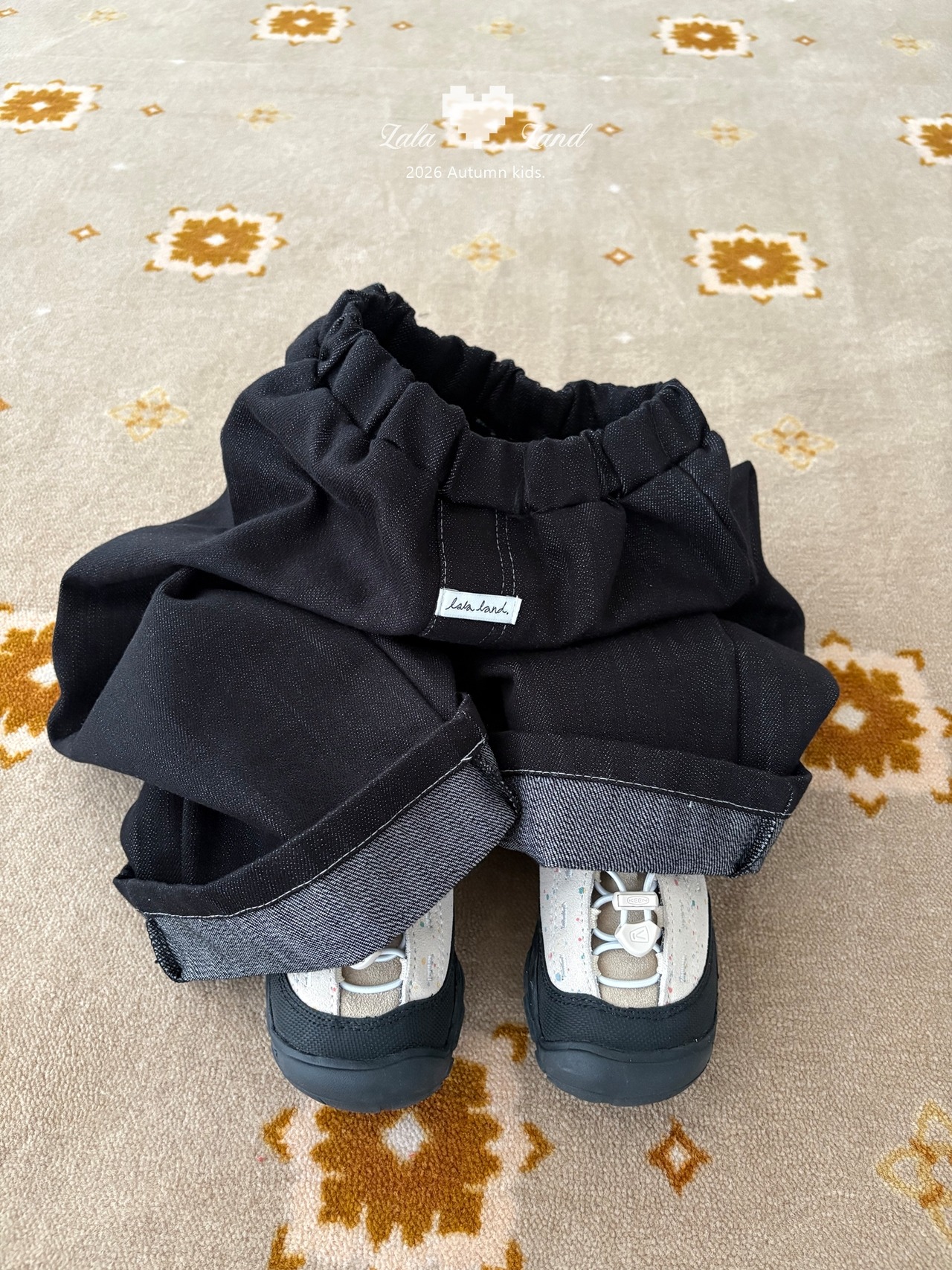 韓国子供服 / LALALAND / 26Autumn / ロールアップ デニムパンツ / 秋服 / キッズ *XS~XL*