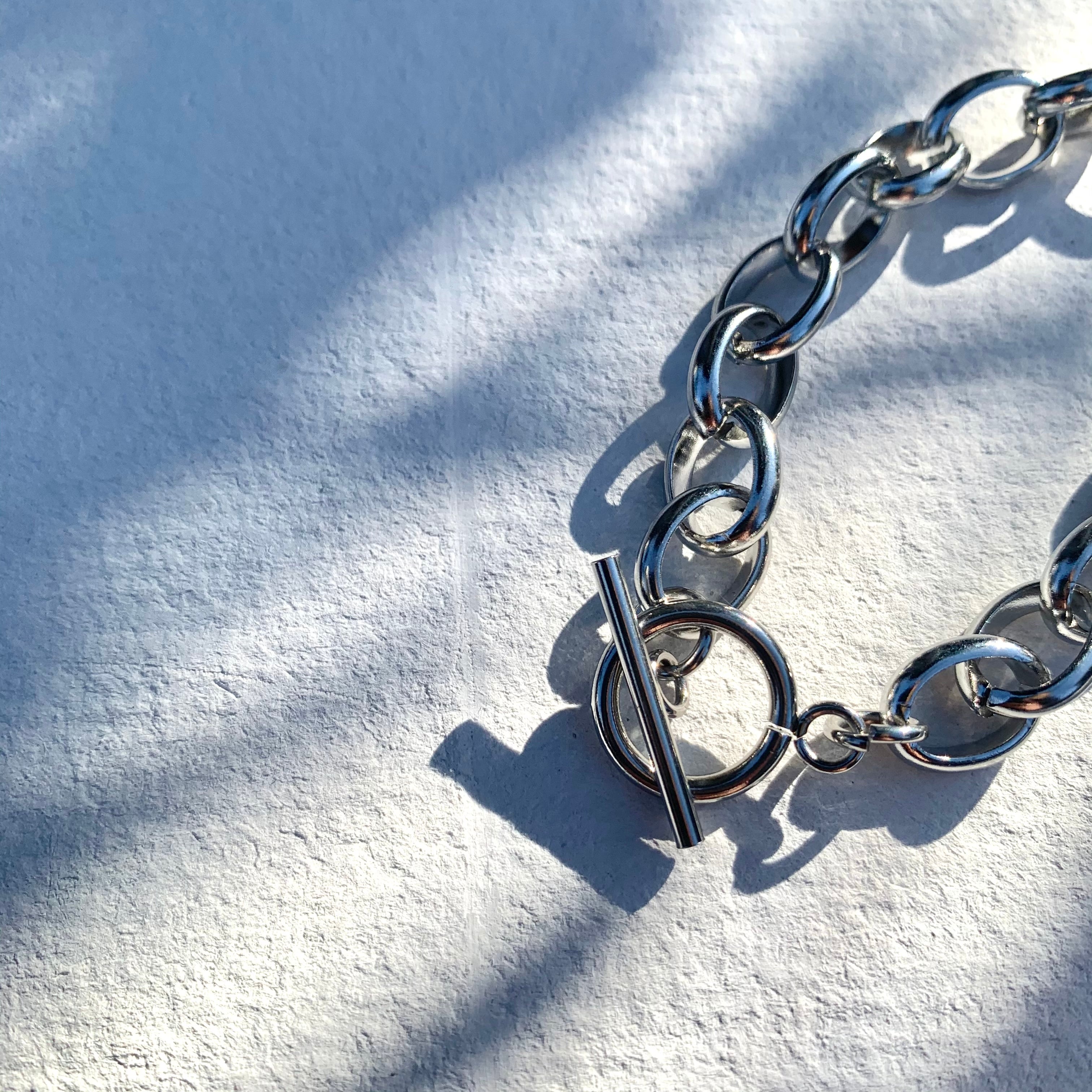 <stainless> Dome/L bracelet