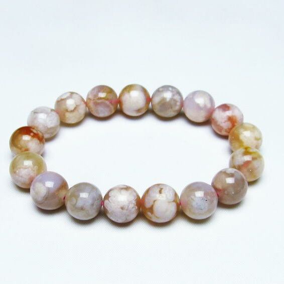 チェリーブロッサムアゲート ブレスレット 桜瑪瑙 13mm [M便 1/10] 111-24501