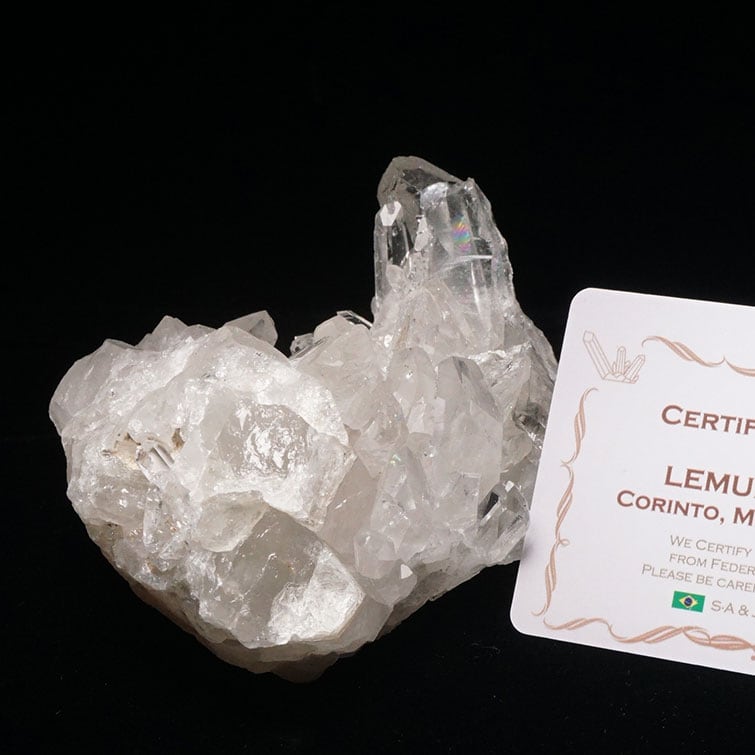 水晶 クラスター ブラジル ミナスジェライス州 コリント産 レムリアンシード 証明書付属 一点物 282-535