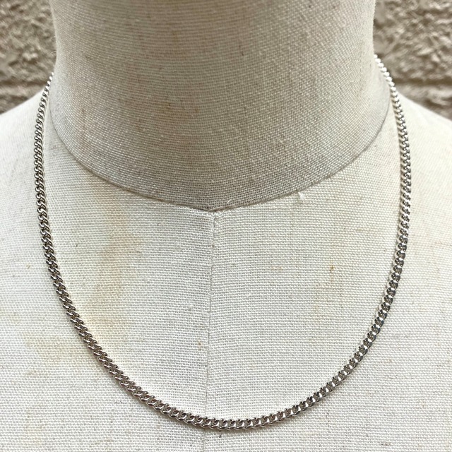 SILVER925 FLAT LINK CHAIN NECKLACE /シルバー/ネックレス