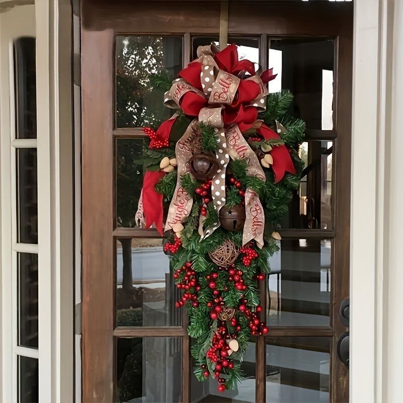 海外 クリスマス リース 玄関 海外 コストコ BIGクリスマスリース