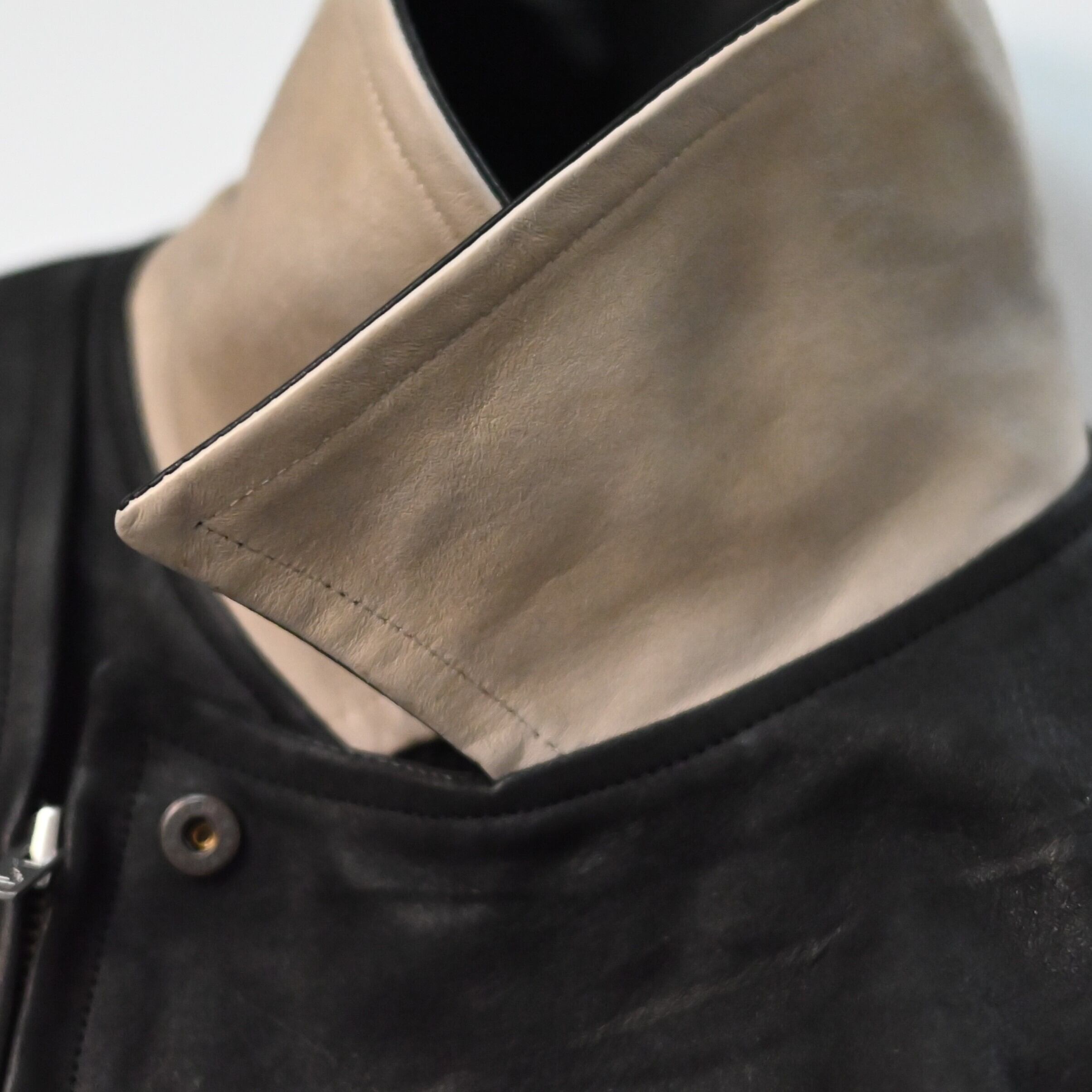 OLD JOE / PATINA HORSE-HIDE PERFECTO JACKET (Two-Tone) | GANKO