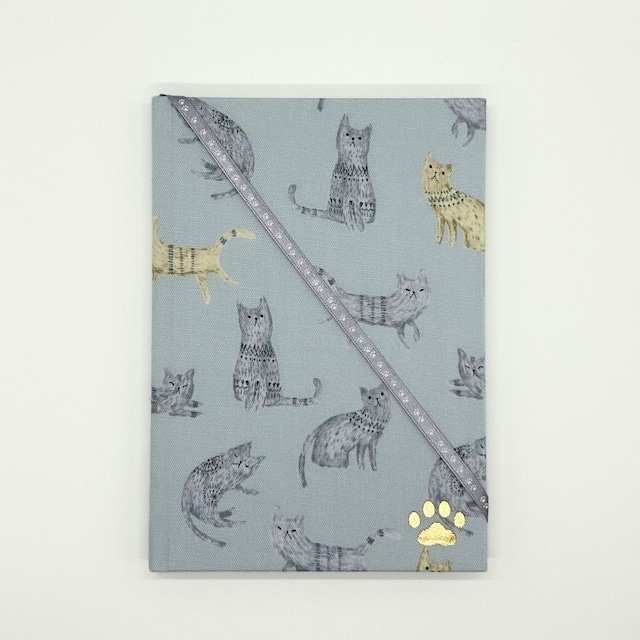 【HONcept】テキスタイルノート Cats  ／ tora neko トラネコ スターブルー