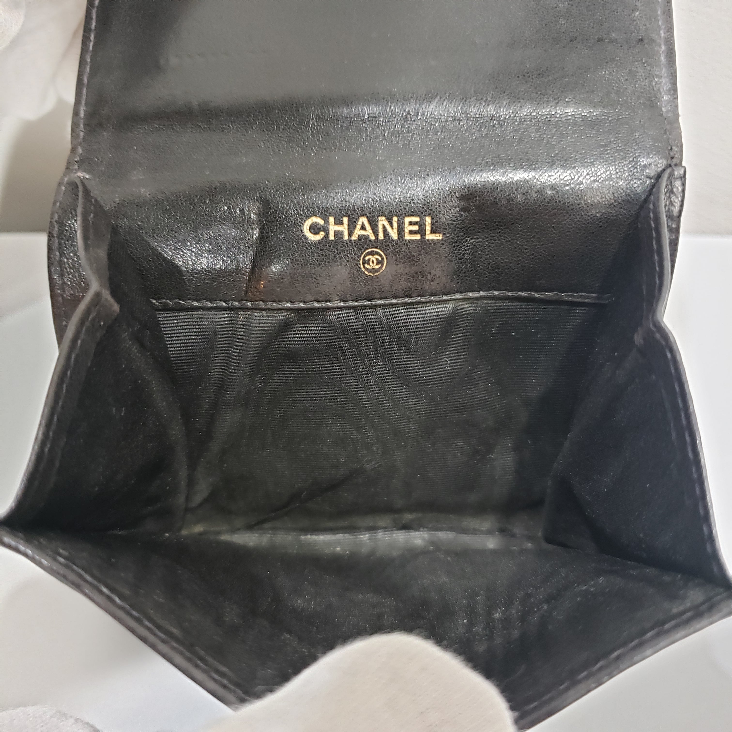 CHANEL オールドシャネル ココ ステッチ ヴィンテージ コインカードケース