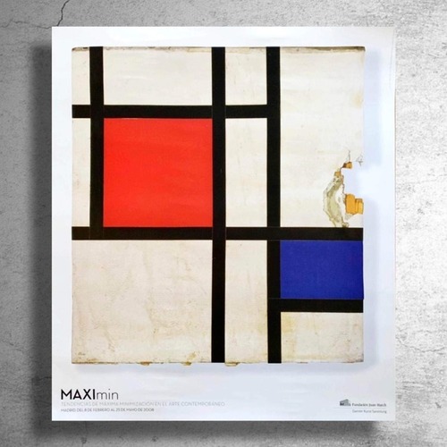 画家『ピート・モンドリアン』モチーフの「マチュー・メルシエ」2008年スペイン現代美術館制作ポスター