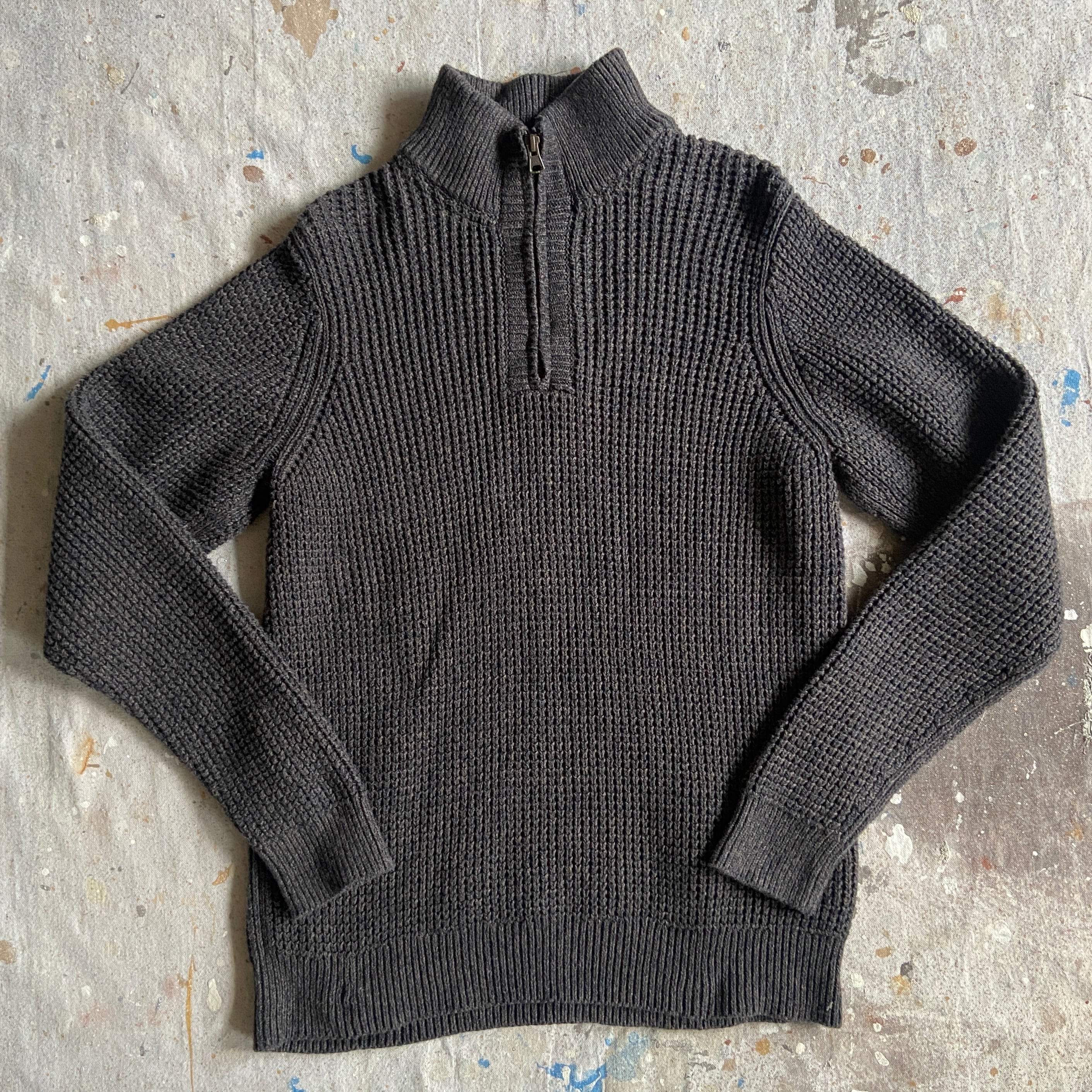 L.L.Bean Half Zip Knit Sweater S G018