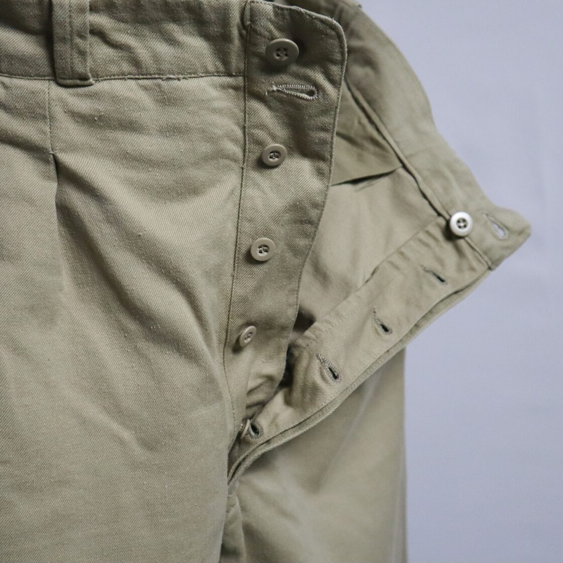 FRENCH ARMY M-52 CHINO TROUSERS LATE MODEL フランス軍 M52 チノ 