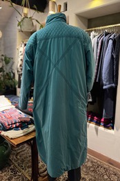 【送料無料】80's European long down coat MADE IN Portugal