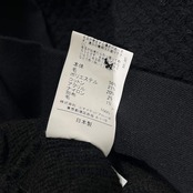 EN ROUTE アンルート 切替デザイン 総柄 Vネック 前開き ニット カーディガン 3/ブラック系 レディース ユナイテッドアローズ