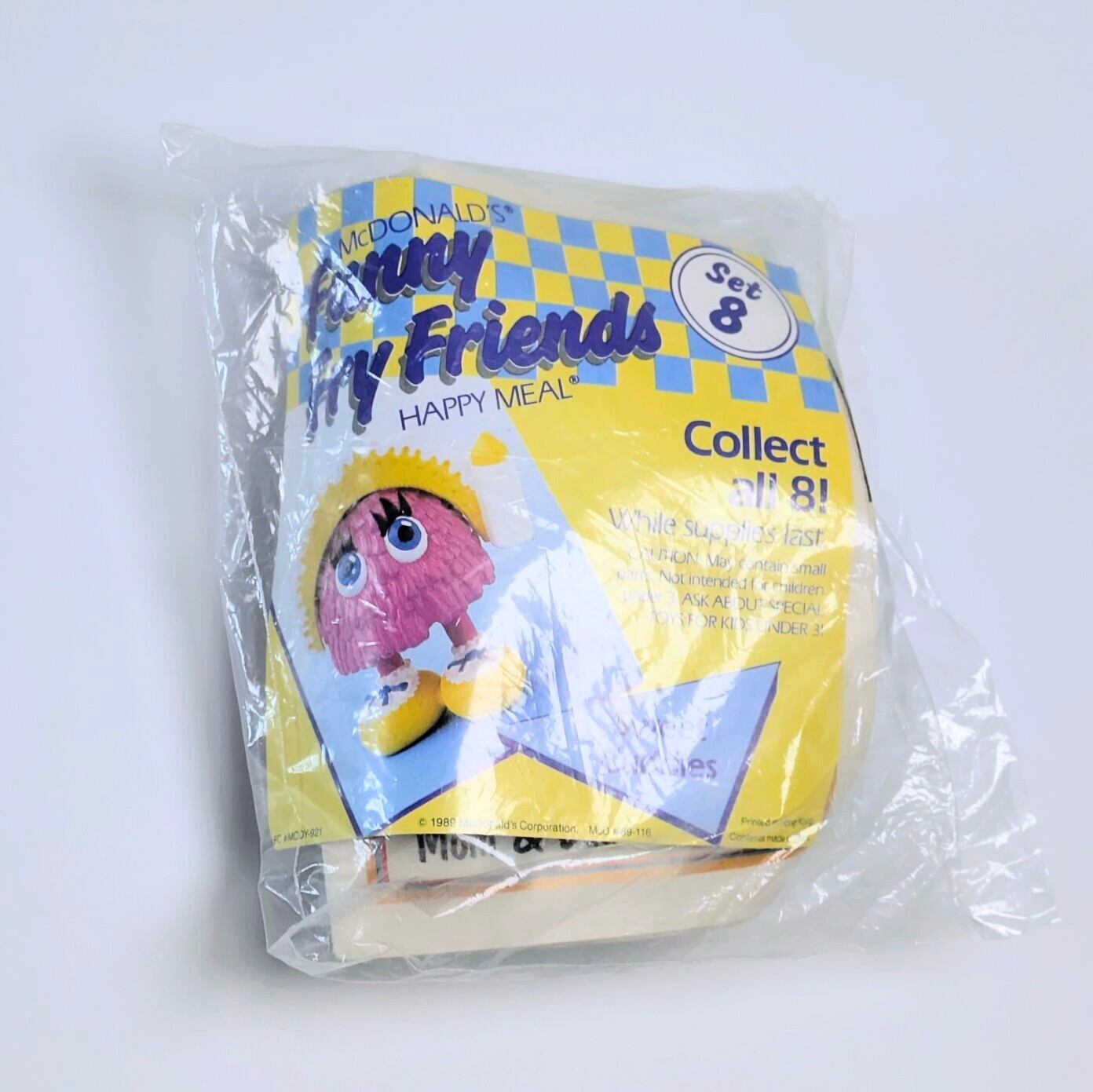 ♧☆DEADSTOCK / VINTAGE 1989☆【 McDonald's / マクドナルド 】1989 McDonald's Happy Meal Toy "Funny Fry Friends" 『 Sweet Cuddles (赤ちゃん)』Happy Meal Toy / ミールトイ / フライキッズ / フライガイ / フライガール 〚アメリカン雑貨 アメトイ〛