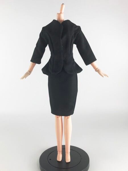 ドール服 1/6 女性用27 オフィススーツ ブラック FR1183 VG - 画像3
