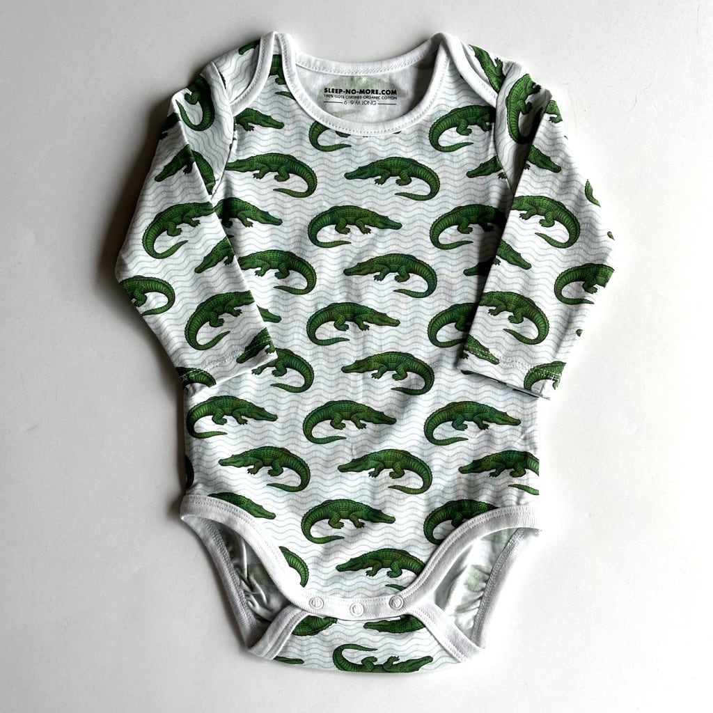 SLEEP NO MORE L/S ROMPERS【70cm】Alligator