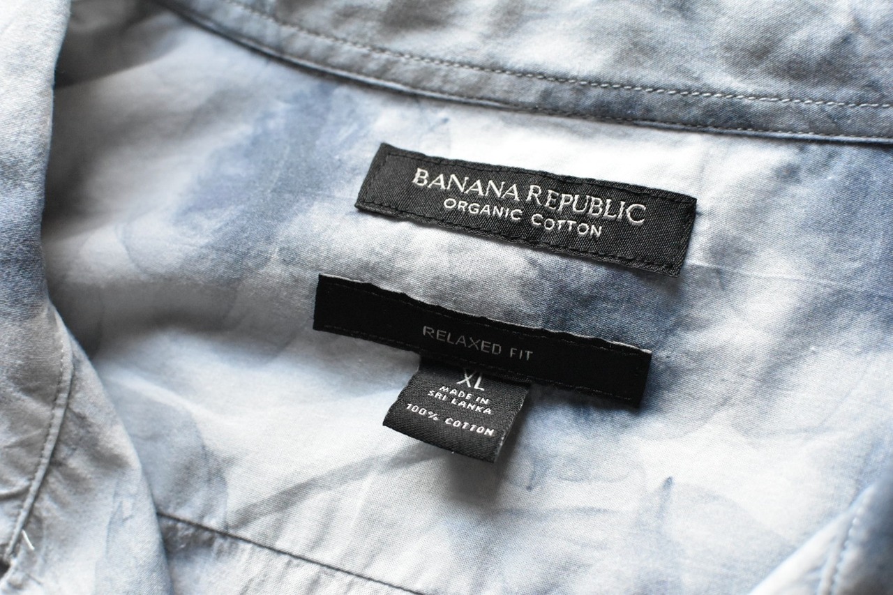 Flower like ink printed S/S shirt