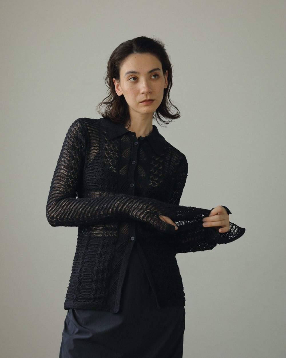 anuke 】Mix Knit Shirts | valance 福井｜レディース セレクト