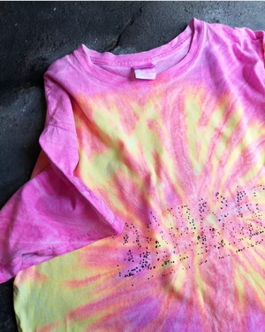 [L] fade tiedye Tee : pink×yellow