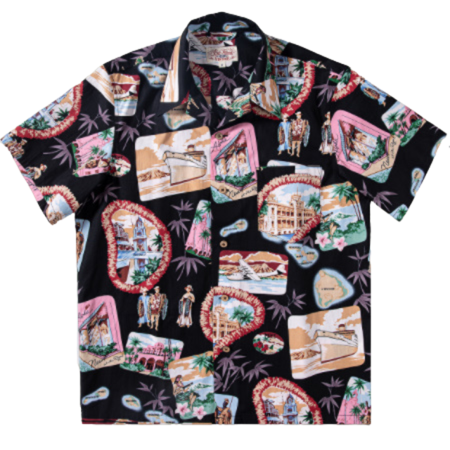 Vintage loose fit aloha shirt