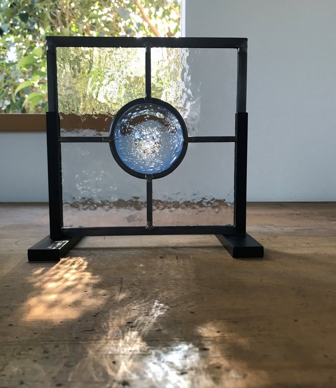 ロンデルのステンドグラス blue rondel | shop－stainedglass abre