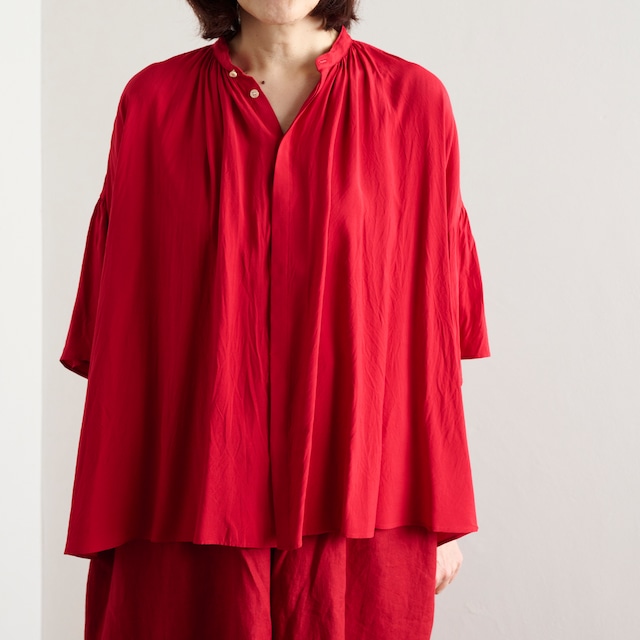 suzuki takayuki スズキタカユキ　flared-sleeve blouse