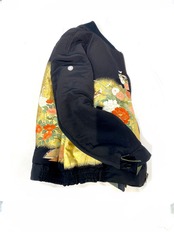 【bomber34】再構築リバーシブルボンバー Kimono×Military MIX BOMBER JACKET