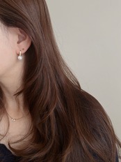 S925 シンプルパールピアス