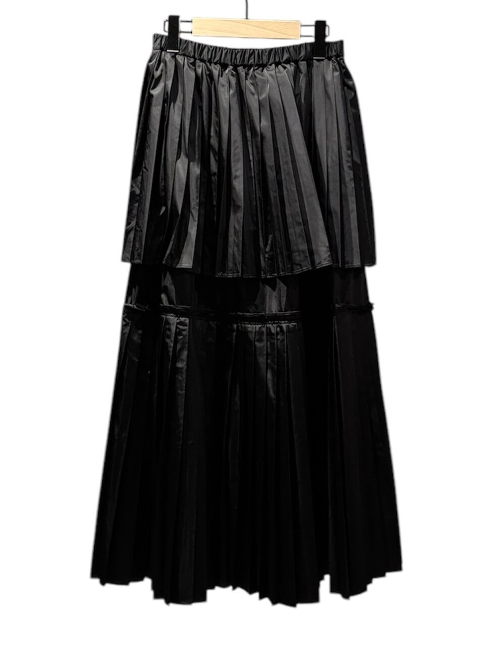エンフォルド PLEATS-SKIRT ブラック 25SS】ENFOLD エンフォルド / PLEATS SKIRT / スカート | TRENT