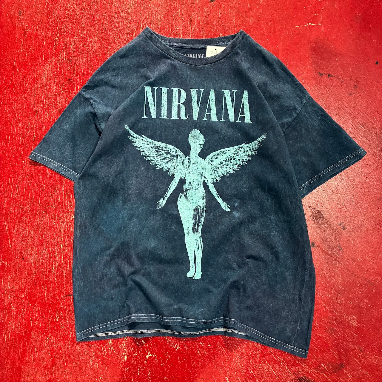 NIRVANA IN UTERO バンドTシャツ 青 ニルヴァーナ