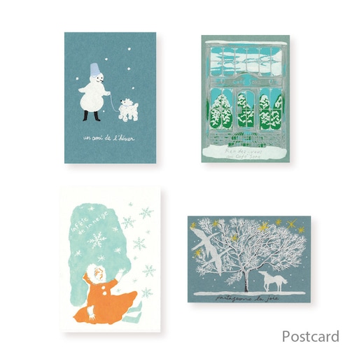 Snowy Walk Set ＊postcard SET（3 sets only）