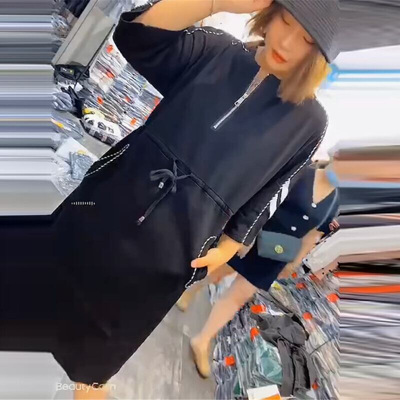 カジュアルスリムドレス オータム 大きめサイズ 秋物 ミックスインファッション68269534828