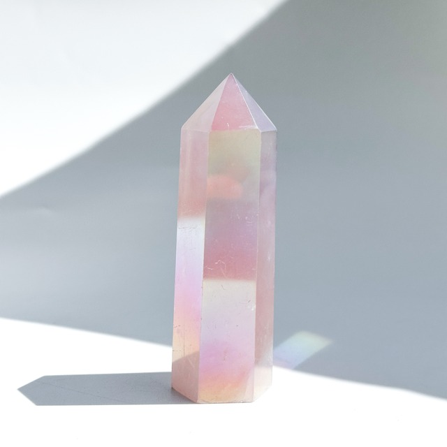 エンジェルオーラローズクォーツ タワー32✧ Angel Aura Rose Quartz ✧天然石・鉱物・パワーストーン・インテリア