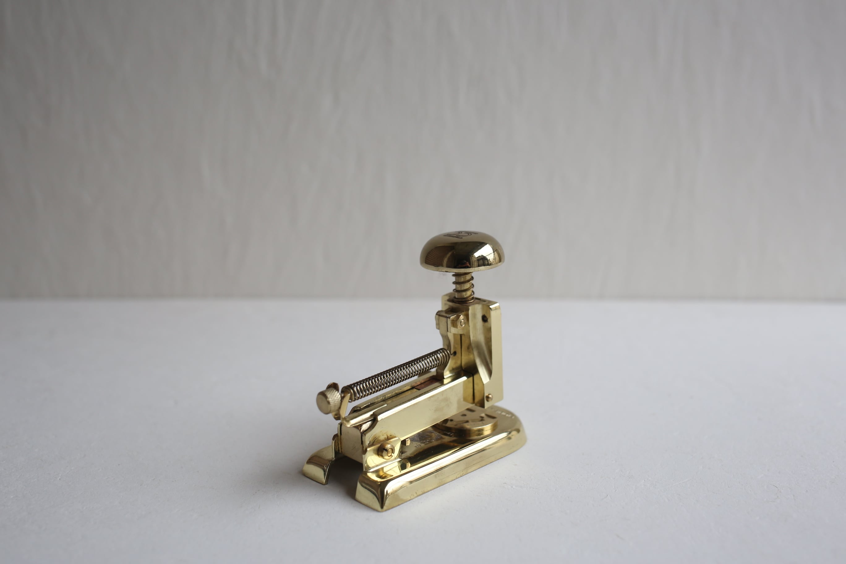 美品 スペイン製 エルカスコ 23KT ホッチキス ゴールド 18金 24金 スペイン ヴィンテージ EL CASCO エルカスコ ホッチキス モデル No.5