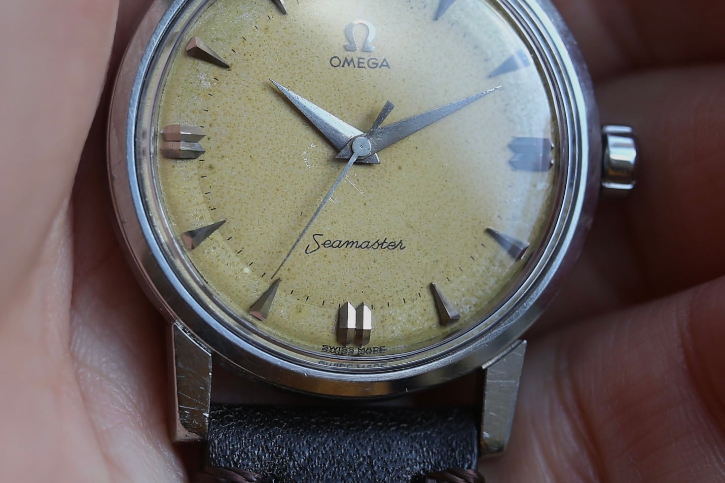 OMEGA】 1958年製 オメガ シーマスター ”ブラウンエイジング OMEGA】 1958年製 オメガ シーマスター ”ブラウンエイジング