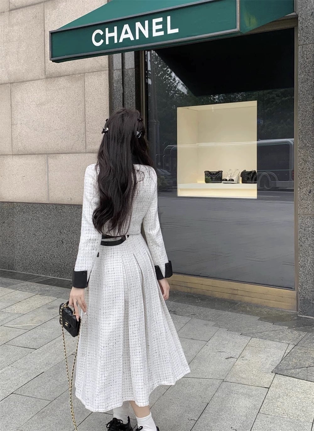 バイカラージャケット×ロングスカートセットアップ | mignon バイカラージャケット×ロングスカートセットアップ | mignon