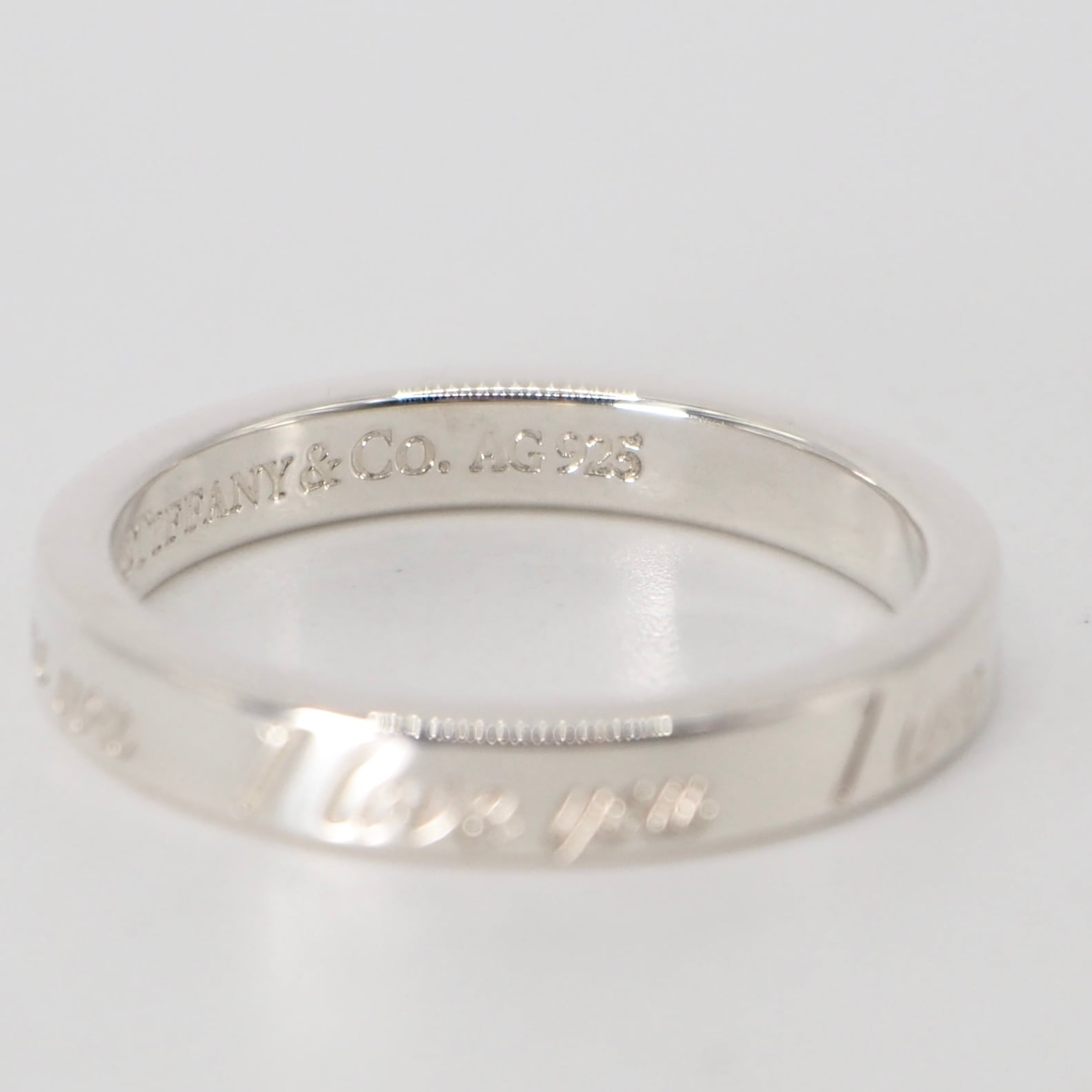 Tiffany&Co. 約11号 ノーツ ナロー リング シルバー925 ティファニー