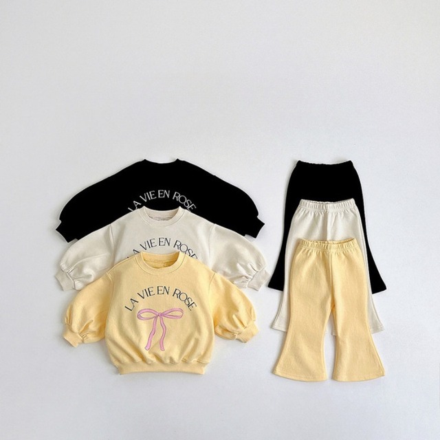 【BABY&KID】秋新作　蝶結びセットアップ