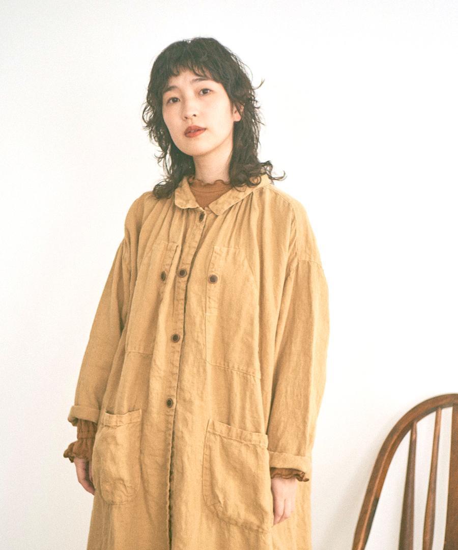tumugu:] ツムグ：ソリトリネン コートワンピース | tumugiranran