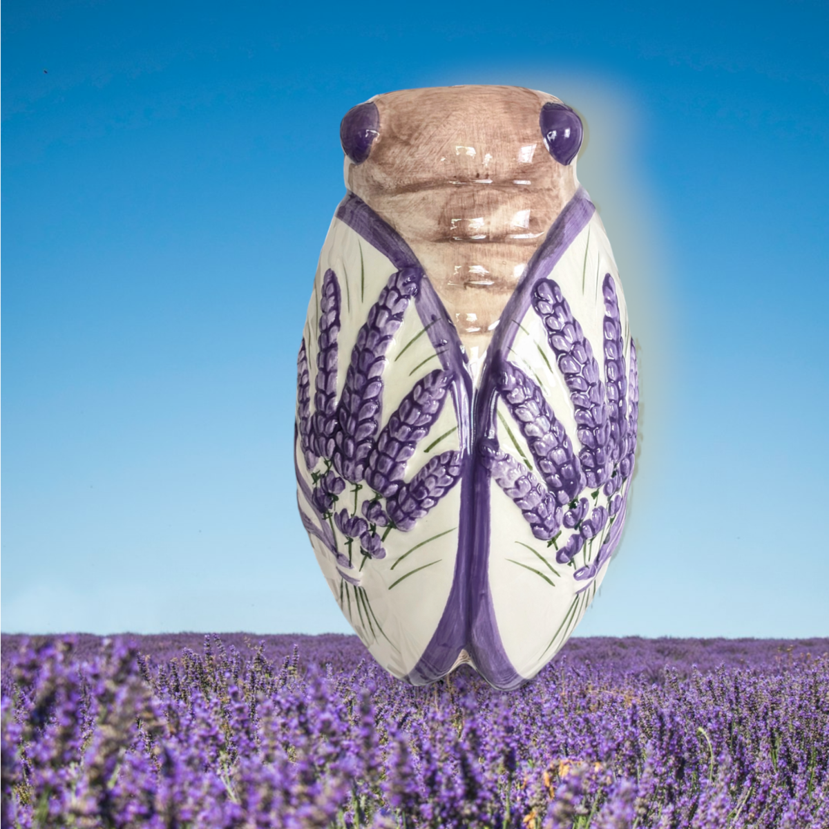 Lサイズ入荷しました♬ プロヴァンス雑貨 南仏のお土産 セミの花器