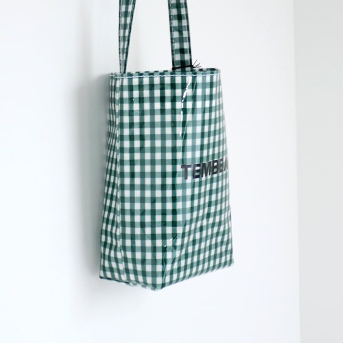 TEMBEA（テンベア） BAGUETTE TOTE MINI [TMB-2381H] GINGHAM GREEN | tile