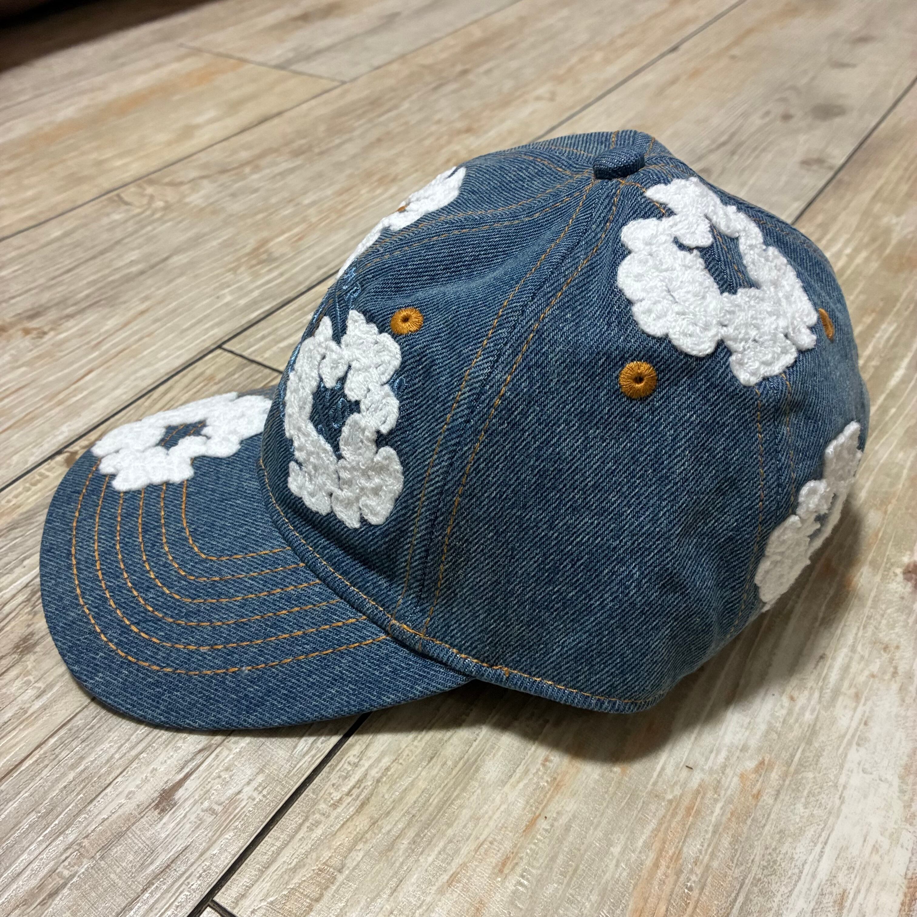 Denim Tears デニムティアーズ Denim Cotton Wreath Cap Light Wash
