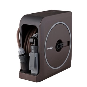 【特価処分】タカギ(takagi) ホース ホースリール NANO NEXT 15m (BR) ブラウン おしゃれ RM1215BR